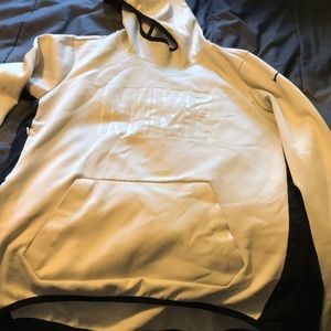 White and black long sleeve Nike sweatshirt